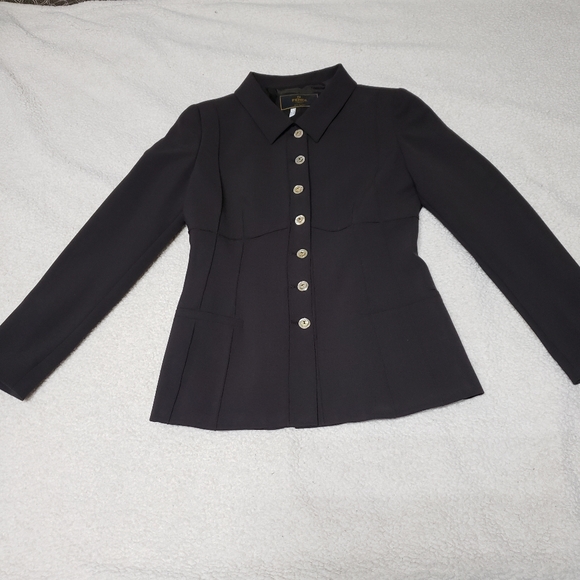 Fendi Jackets & Blazers - Vintage Fendi dark brown fitted blazer
